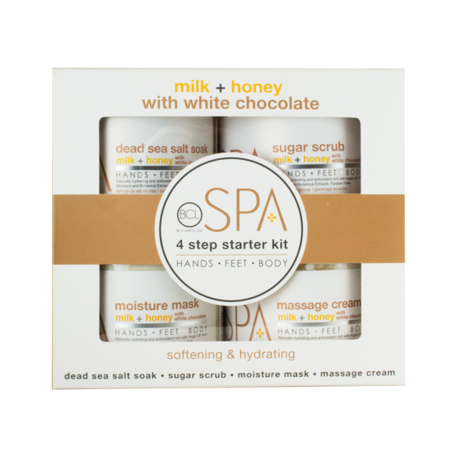 BCL SPA Milk + Honey with White Chocolate 4 Step Starter Kit