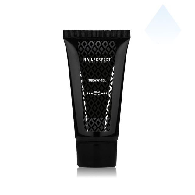 NailPerfect Sqeasy Gel Clear Glass 60g