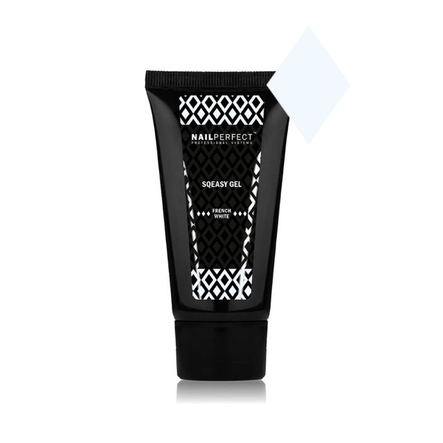 NailPerfect Sqeasy Gel French White 60g