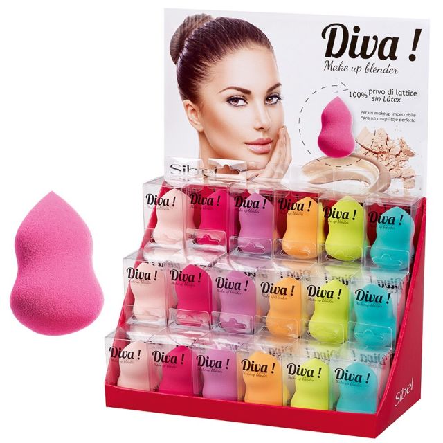 Sibel Diva Make Up Blender Spons Display 18St