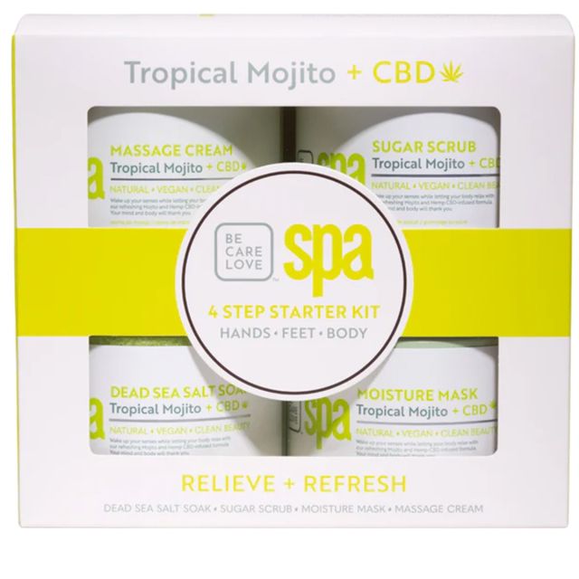 BCL SPA Tropical Mojito + CBD 4 Step Starter Kit