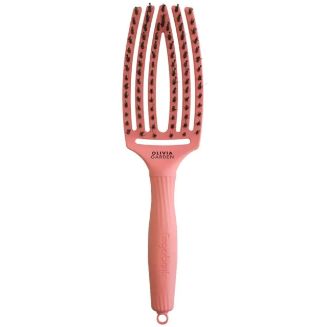 Olivia Garden Fingerbrush Combo Medium - Bloom Peach