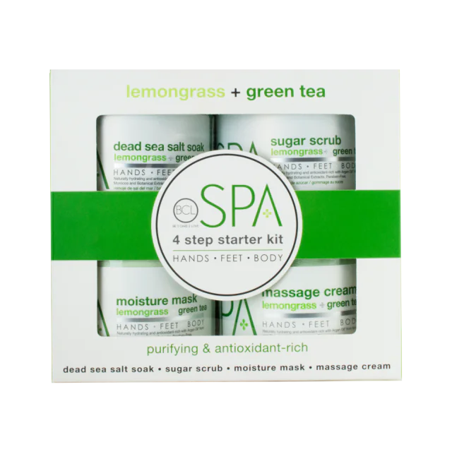 BCL SPA Lemongrass + Green Tea 4 Step Starter Kit
